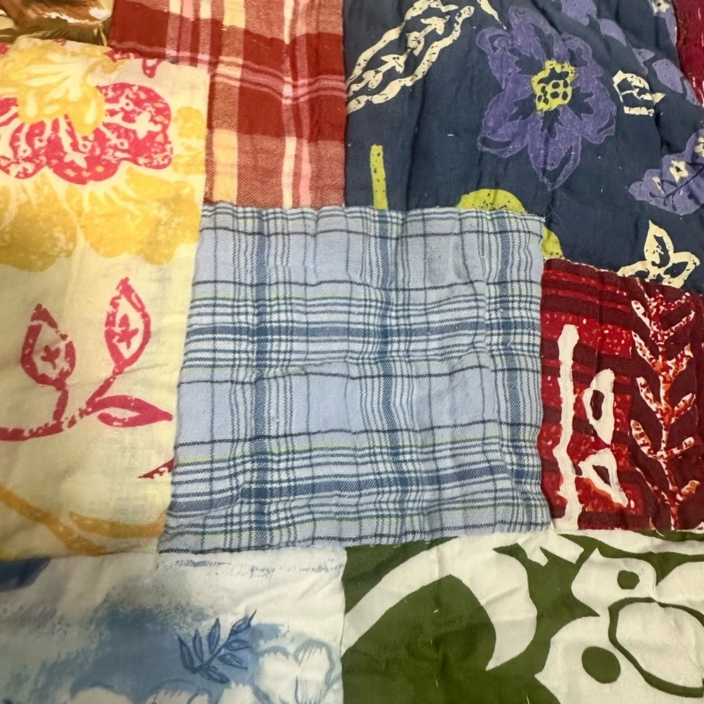 Pottery Barn Colorful Patchwork Pillow Set Set of 2